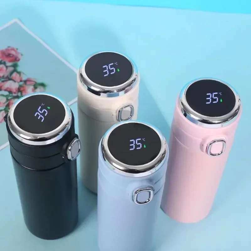 Smart Water Bottle Tracker - 400ML Smart Thermos Stainless Steel Water
