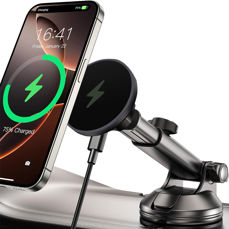 Magnetic Charging Cable - UYUXIO 15W Fast Charging Windshield Dash