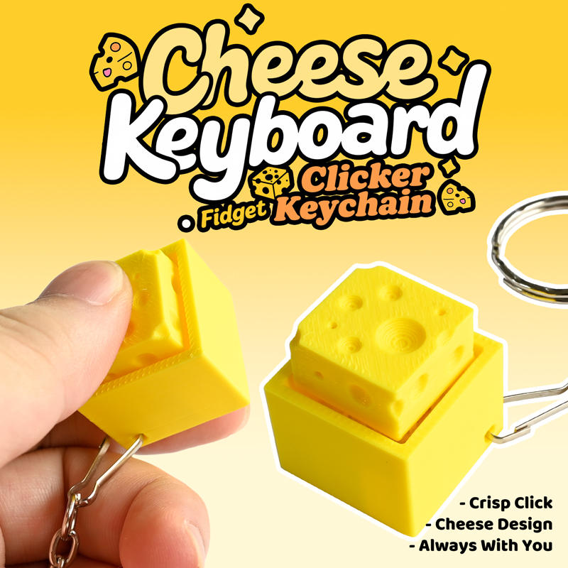 3D Printed Cheesy Key Fidget C - Electronics Latest Gadgets ulasan dan harga