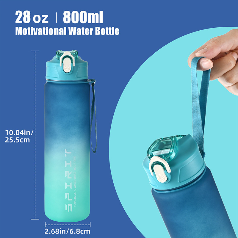 1PCS Hot Sale 750ML Sports Wat - Smart Water Bottle Tracker ulasan dan harga
