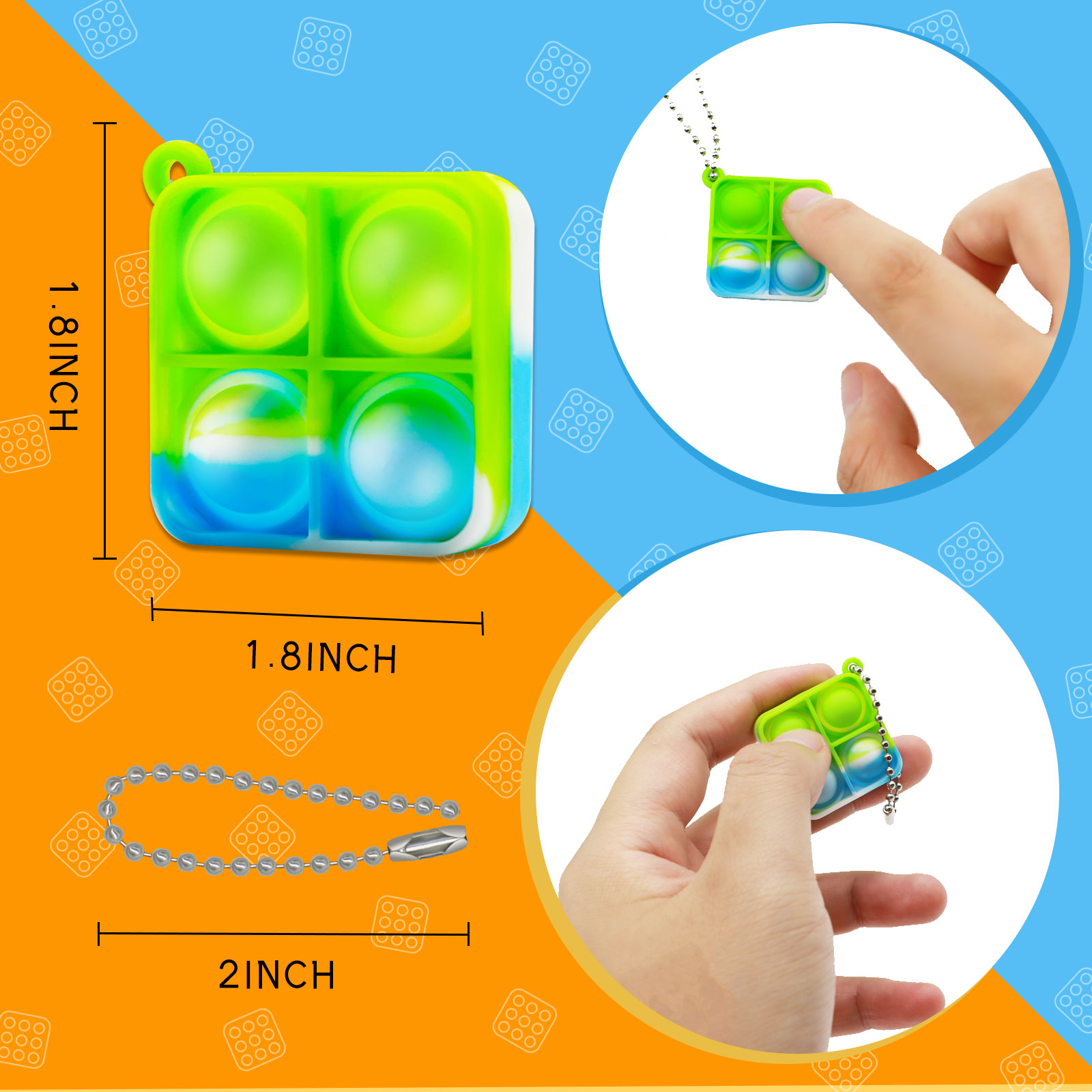 Mini Pop Fidget Keychain Toys  - Electronics Latest Gadgets ulasan dan harga