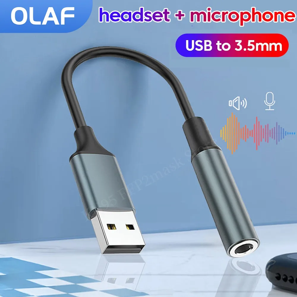 USB to 3.5mm Audio Jack Adapte - Usb Sound Card External ulasan dan harga