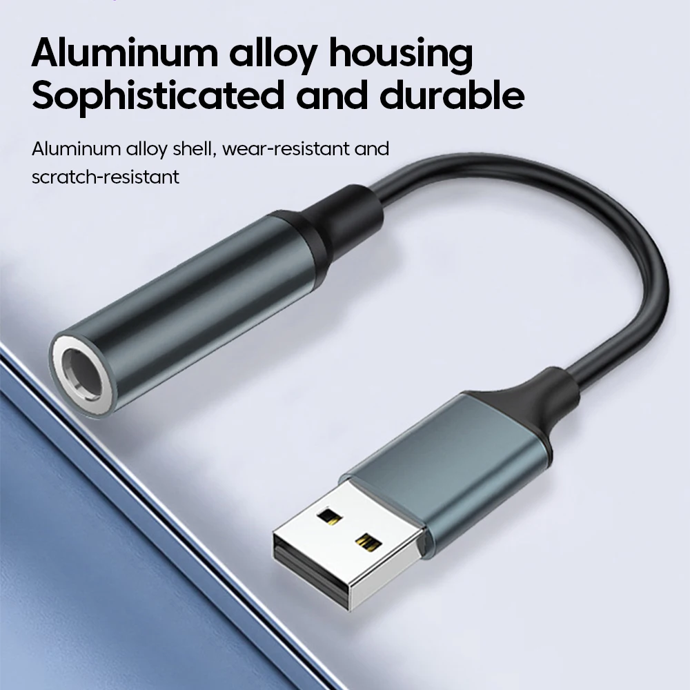 USB to 3.5mm Audio Jack Adapte - Usb Sound Card External ulasan dan harga