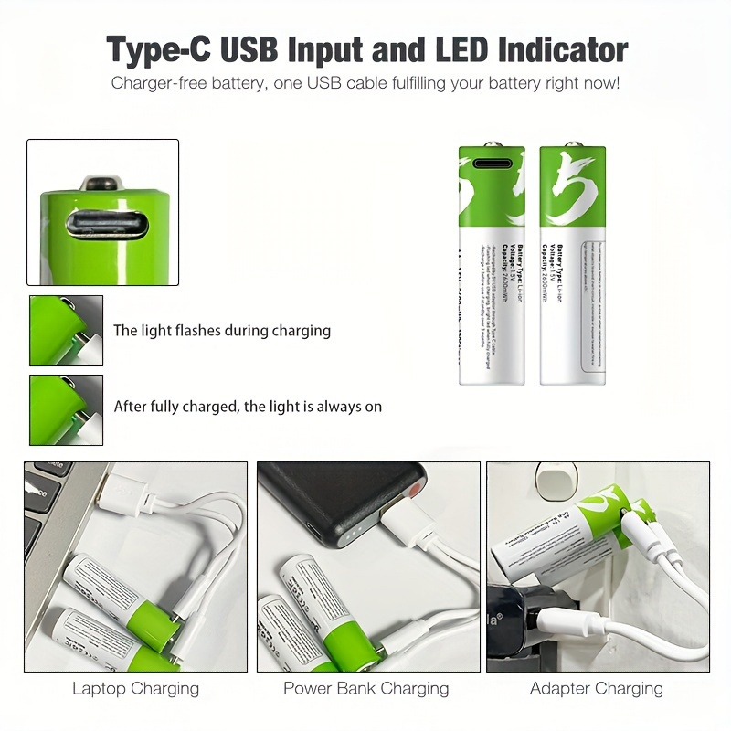 1.5V AA 2600mWh USB Rechargeab - Modern Electronics Gadgets ulasan dan harga