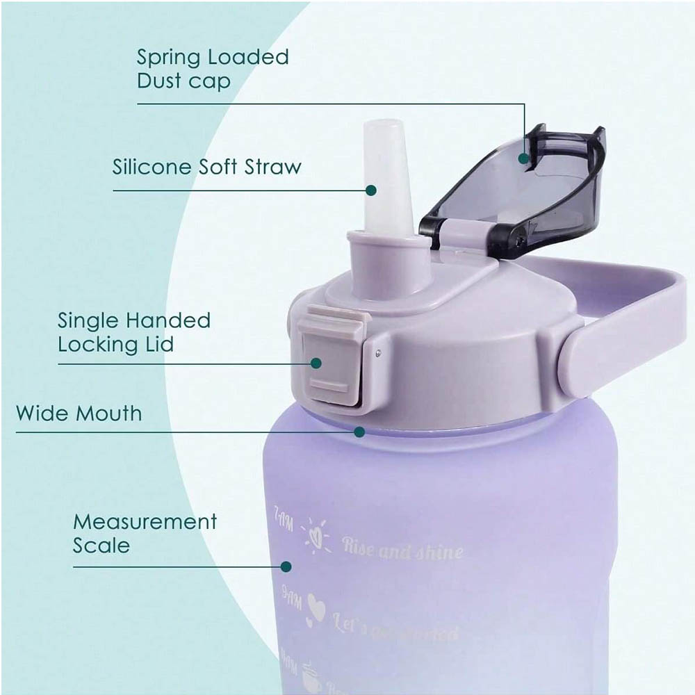2L Water Bottle Motivational W - Smart Water Bottle Tracker ulasan dan harga