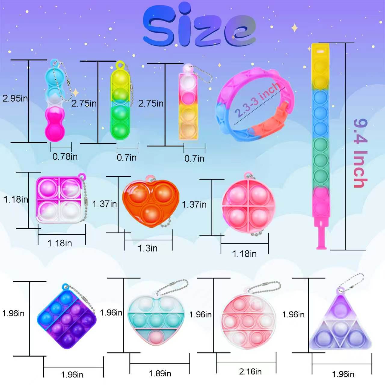 Mini Pop Keychain Fidget Toys  - Electronics Latest Gadgets ulasan dan harga