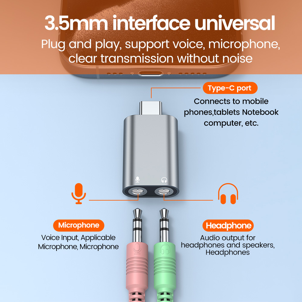 Elough Type C To 3.5mm Externa - Usb Sound Card External ulasan dan harga