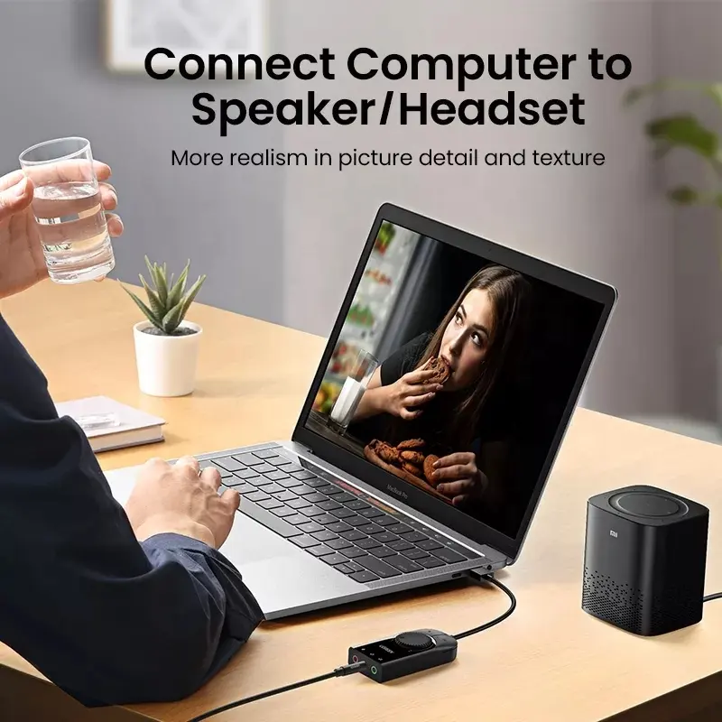 UGREEN USB Sound Card External - Usb Sound Card External ulasan dan harga