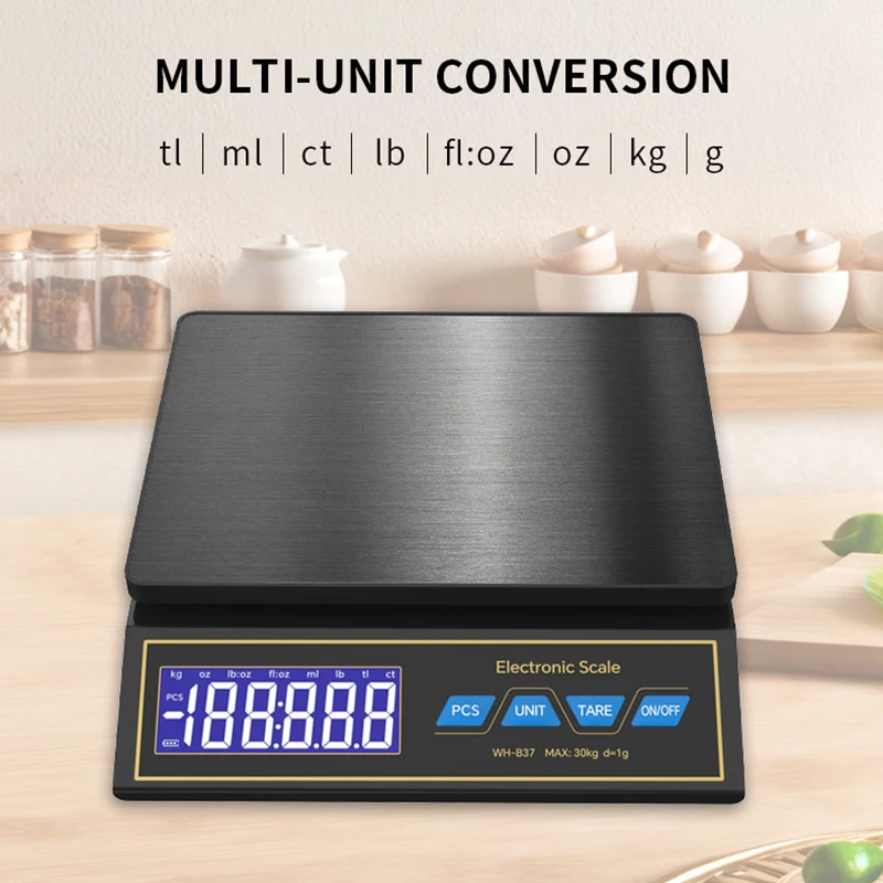 LCD Digital Kitchen Scale 30kg - Unique Electronics Gadgets ulasan dan harga